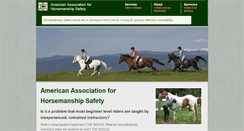 Desktop Screenshot of horsemanshipsafety.com